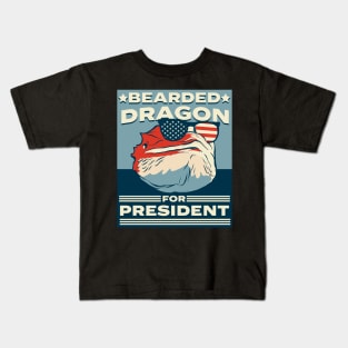 Bearded Dragon for President Kids T-Shirt